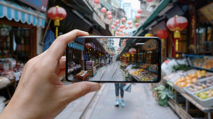 People in China use AR technology to shop conveniently, quickly, and easily access products. 