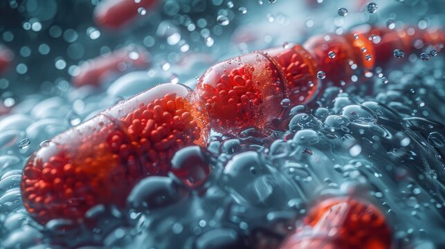 Drug delivery nanocapsules releasing medication in the bloodstream, dynamic composition