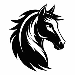 horse-head-silhouette-vector-on-white-background