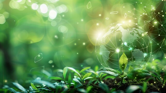 Environmental conservation technology and approaching global sustainable ESG by clean energy and power from renewable natural resources.