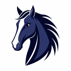 horse-head-silhouette-vector-on-white-background