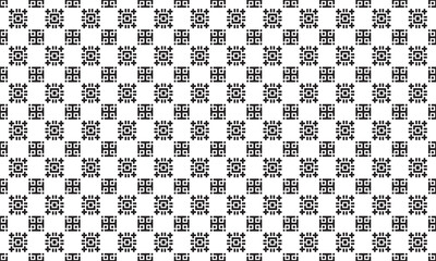 Fototapeta premium Embrace timeless elegance with this captivating black and white geometric pattern. Perfect for adding sophistication to your designs.