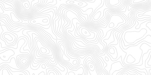 Abstract geological Topographic map patterns, lines geometric Contour maps, The concept of a conditional geography scheme with lines, black and white topographic contours lines. - obrazy, fototapety, plakaty