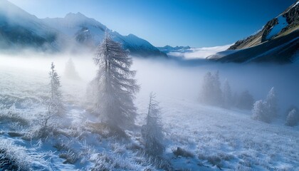 misty mountain valley