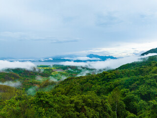 Fototapeta na wymiar Cloud scene after rain at Daguangba, Dongfang City, Hainan, China