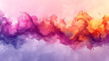 Ethereal Dreams: A Tender Watercolor Abstract of Motherly Optimism - obrazy, fototapety, plakaty