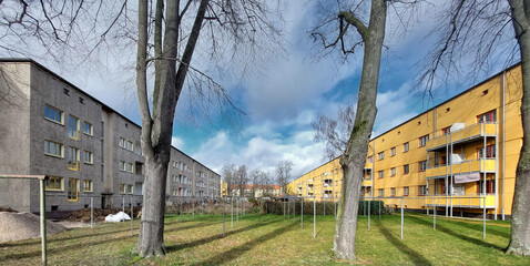 Hermann Beims estate, a social housing project from the 1920s, listed as historic monument in...