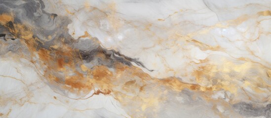 Marble countertop with exquisite gold and grey patterns, creating a luxurious and elegant aesthetic