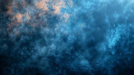 grunge blue background.