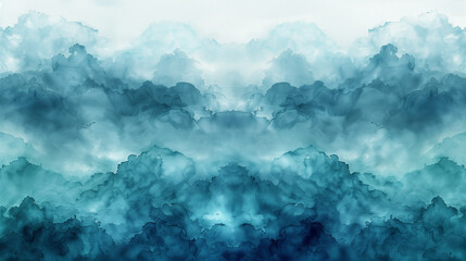 Abstract watercolor paint background by teal color blue and green with liquid fluid texture for background, banner.