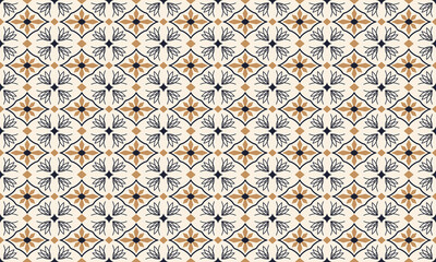 tile ceramic retro abstract shape in geometric seamless pattern style illustration.