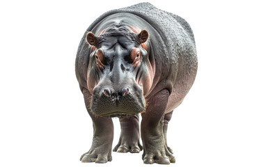 Hippopotamus: The Colossal Creature of the River isolated on transparent Background