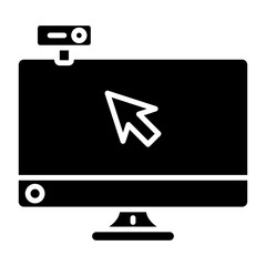 monitor and cursor