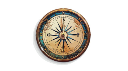 Fototapeta na wymiar Compass dial highly detailed vector illustration 