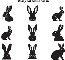 bunny silhouette bundle