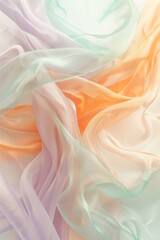 Obraz premium pastel gradient, soft and dreamy, hints of mint, lavender, and peach
