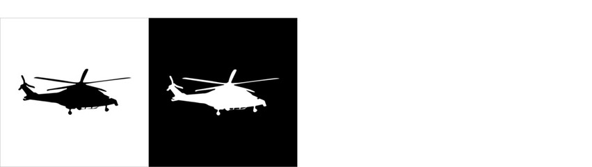 Illustration vector graphic of helicopter icon