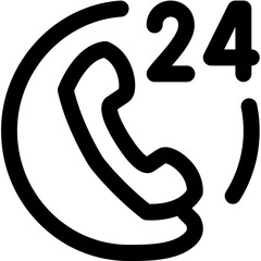 Naklejka premium A complete list of commonly used linear black outline pack