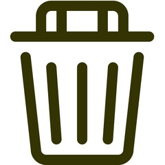 A complete list of commonly used linear black outline pack