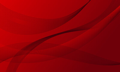 red lines wave curve with smooth gradient abstract background