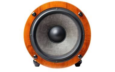 The Red Speaker isolated on transparent Background