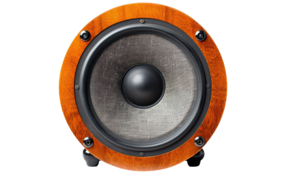 The Red Speaker isolated on transparent Background