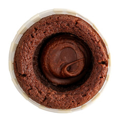 gâteau fondant au chocolat, PNG sur fond transparent