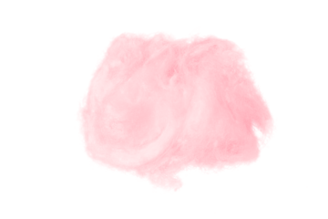 Pink absorbent cotton on a sheer background.