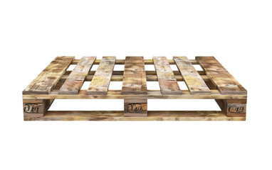 Typical Pallet isolated on transparent Background