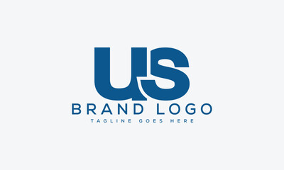 letter US logo design vector template design for brand