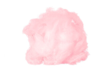 Pink absorbent cotton on a sheer background.