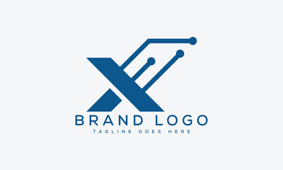 letter X logo design vector template design for brand