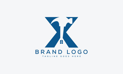 letter X logo design vector template design for brand