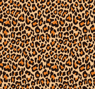 Leopard animal print seamless modern design for clothes, paper, fabric