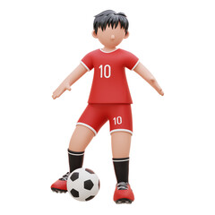 the player controls the ball 3d character