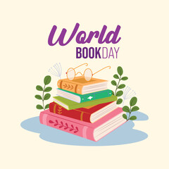 World book day illustration design