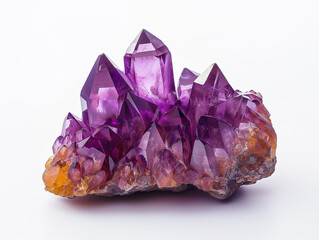 A large, crystal formation with many small crystals attached to it. The crystals are all different sizes and shapes.