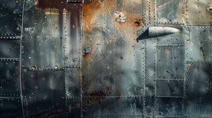 background of airplane fuselage
