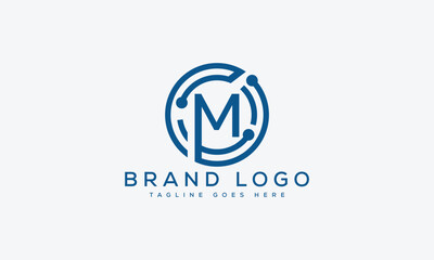 letter M logo design vector template design for brand