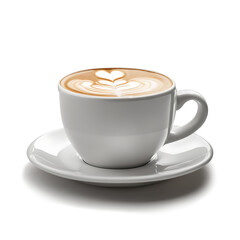  cup of coffee on a transparent background. png file 