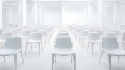 empty conference room with chairs