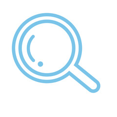 Linear blue outline icon pack