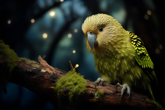 Kakapo, with a remarkable nocturnal lifestyle