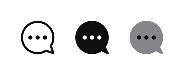 Chat Bubble Icon Set