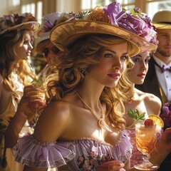 Picture the elegance and tradition of the Kentucky Derby, with spectators sipping mint juleps while adorned in extravagant hats