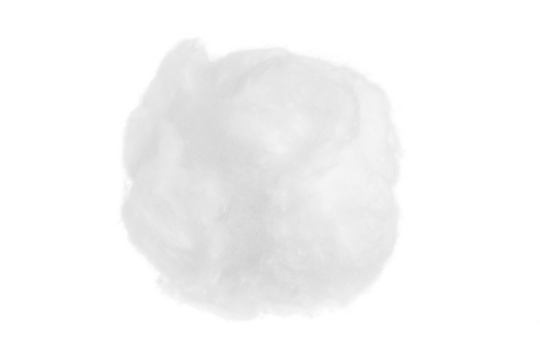 White absorbent cotton on a clean background.