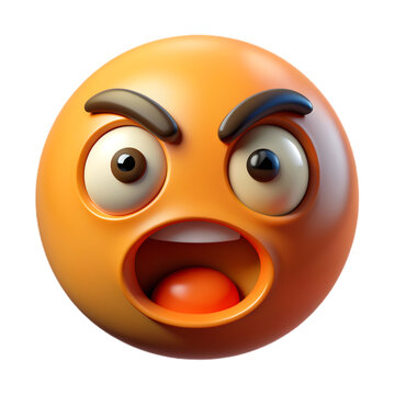 Angry face emoji Emoji 3D Icon
