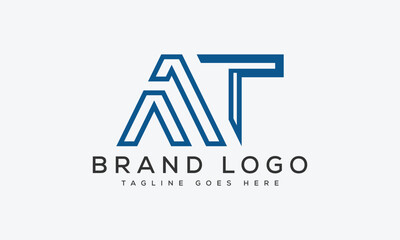 letter TA logo design vector template design for brand