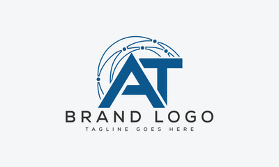 letter TA logo design vector template design for brand