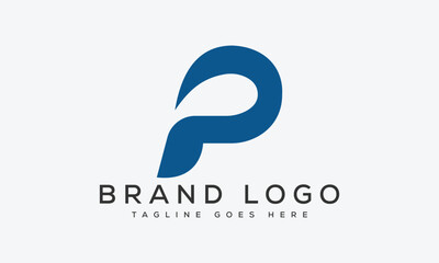 letter P logo design vector template design for brand